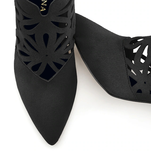 LASCANA High-Heel-Stiefelette »Ankle Boot, Stiefelette, Stiefel,« mit eleganter Spitze und Blockabsatz