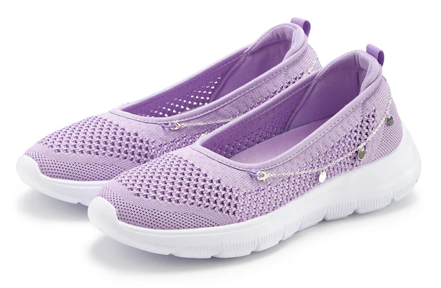 LASCANA Sneaker »Slip-On-Sneaker, Freizeitschuh, Slipper,« Ballerina, Halbschuhe zum Reinschlüpfen VEGAN