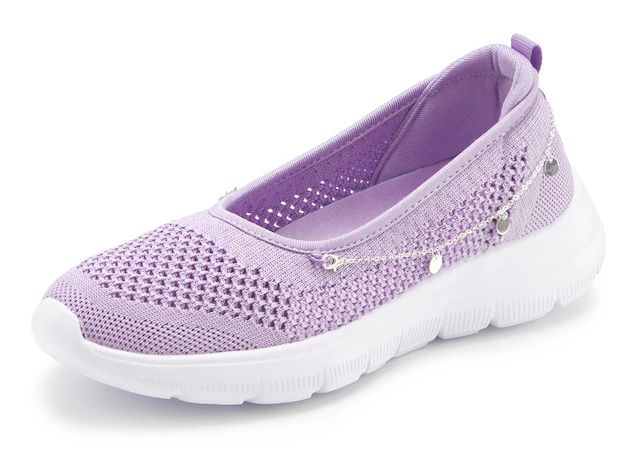 LASCANA Sneaker »Slip-On-Sneaker, Freizeitschuh, Slipper,« Ballerina, Halbschuhe zum Reinschlüpfen VEGAN