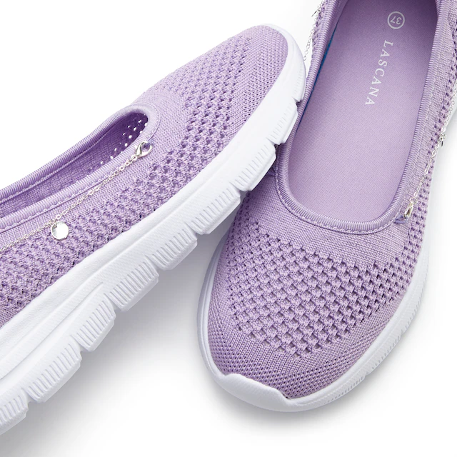 LASCANA Sneaker »Slip-On-Sneaker, Freizeitschuh, Slipper,« Ballerina, Halbschuhe zum Reinschlüpfen VEGAN