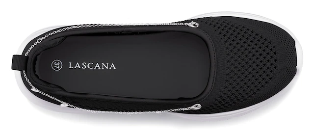 LASCANA Sneaker »Slip-On-Sneaker, Freizeitschuh, Slipper,« Ballerina, Halbschuhe zum Reinschlüpfen VEGAN
