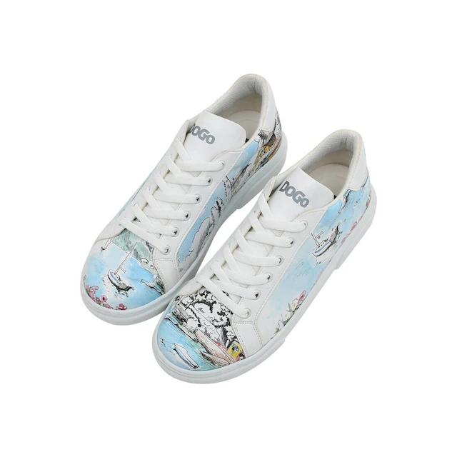 DOGO Sneaker »Ace Low-Top Sneaker Best Of Tweety And Sylvester Black Damen« Handgefertigt