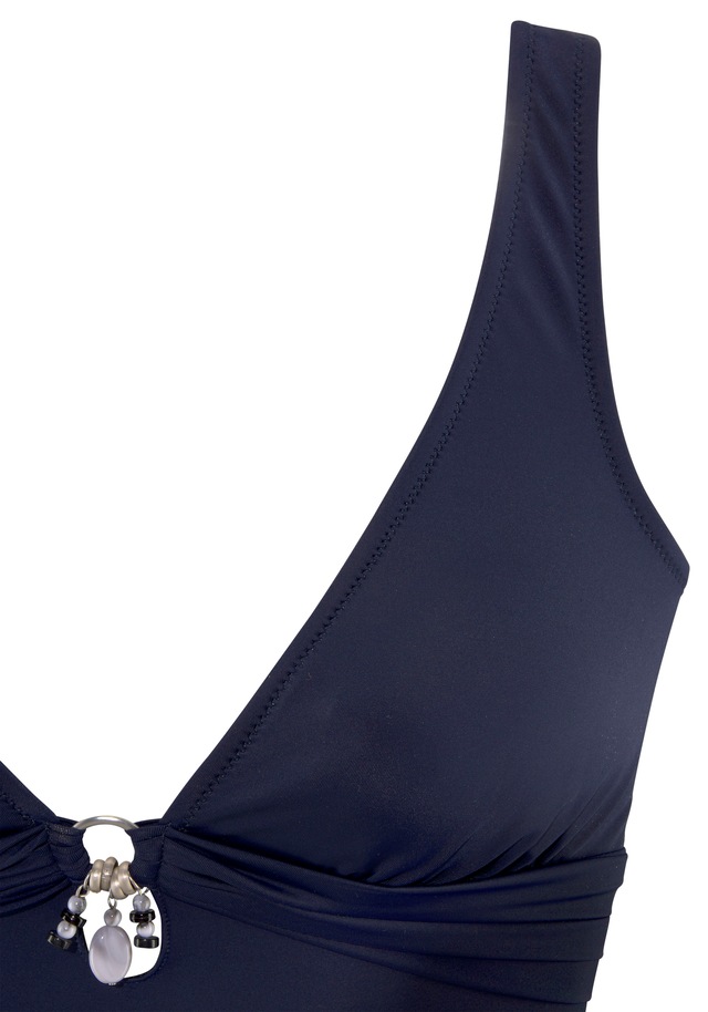 Bruno Banani Badeanzug mit silberfarbenem Accessory