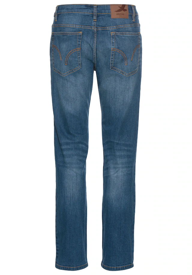 Arizona Gerade Jeans gerade geschnittenes Bein, niedrige Leibhöhe