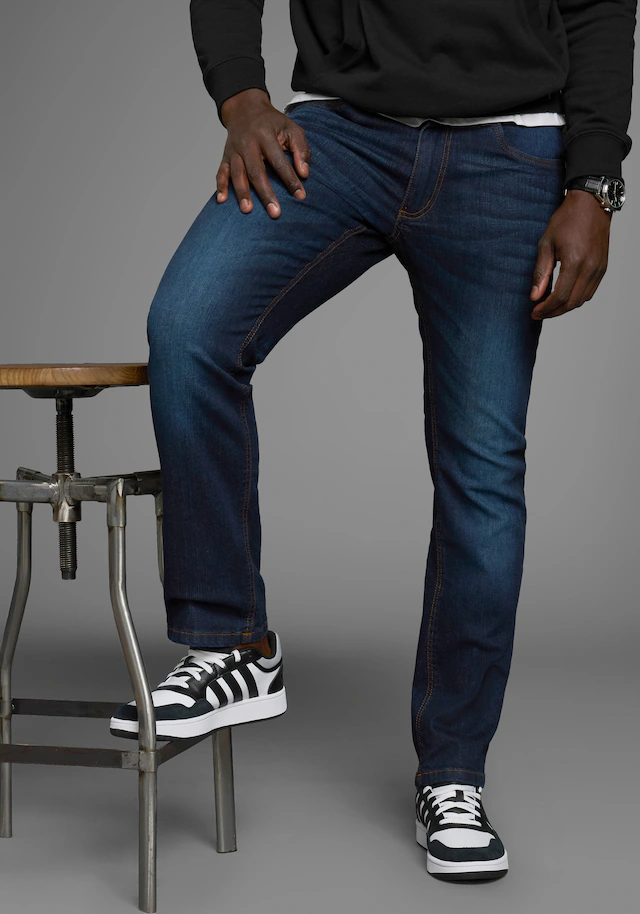 Arizona Gerade Jeans gerade geschnittenes Bein, niedrige Leibhöhe