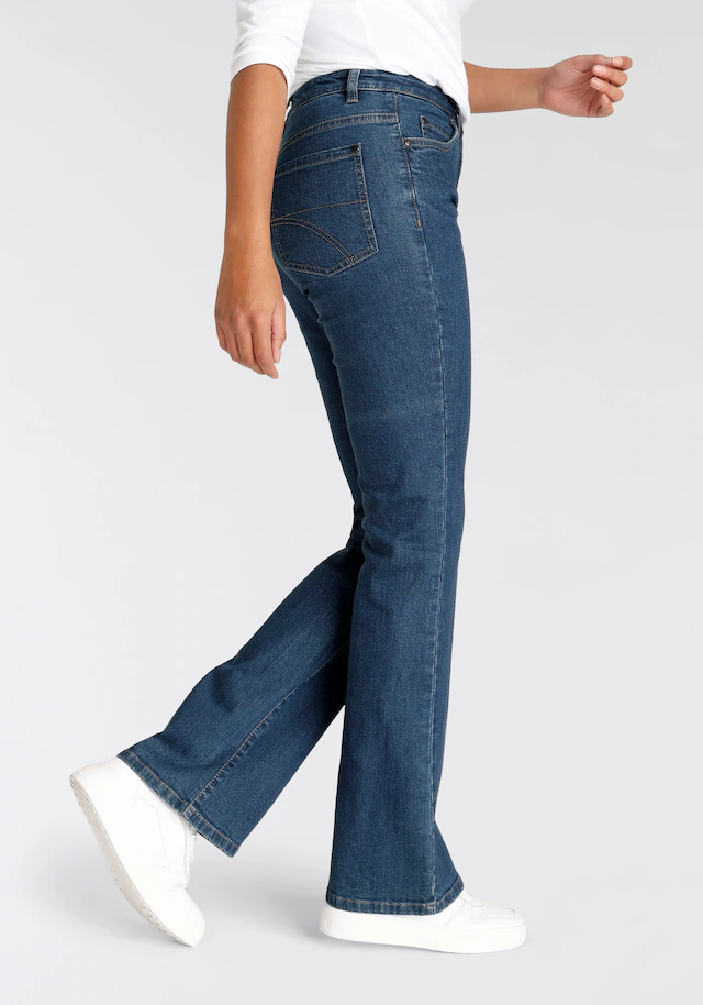 Arizona Bootcut-Jeans hohe Leibhöhe