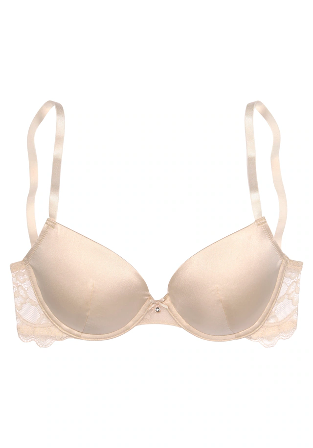 LASCANA Push-up-BH », BH mit Bügel, Alana« mit Seide und edler Spitze, Dessous