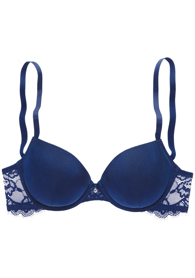 LASCANA Push-up-BH », BH mit Bügel, Alana« mit Seide und edler Spitze, Dessous
