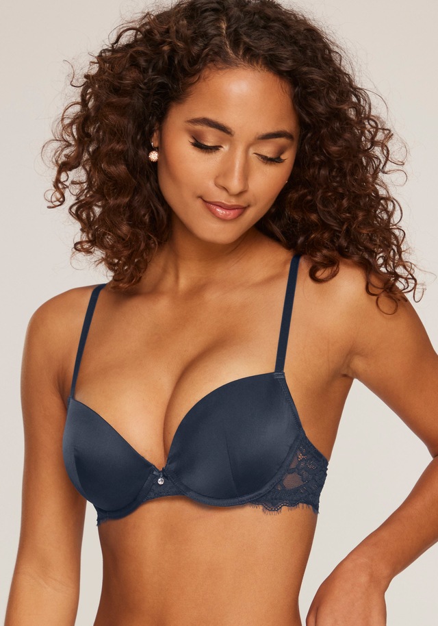 LASCANA Push-up-BH », BH mit Bügel, Alana« mit Seide und edler Spitze, Dessous