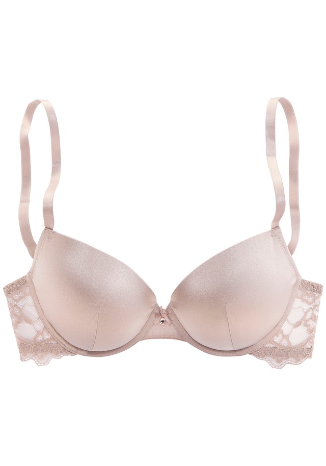 LASCANA Push-up-BH », BH mit Bügel, Alana« mit Seide und edler Spitze, Dessous
