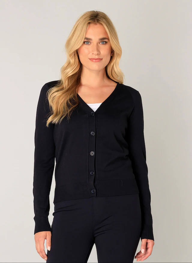 Base Level Strickjacke »Yvon« mit V-Ausschnitt