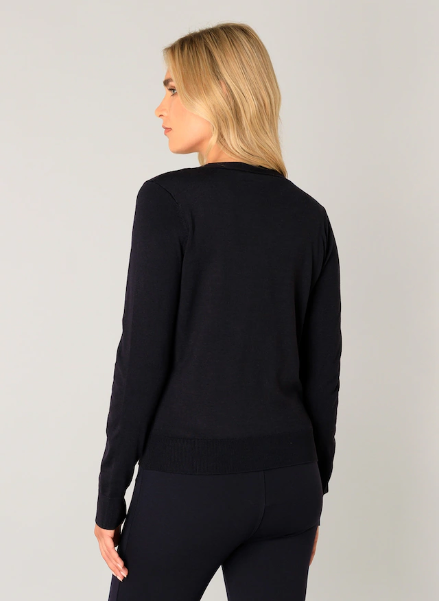 Base Level Strickjacke »Yvon« mit V-Ausschnitt