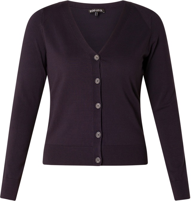 Base Level Strickjacke »Yvon« mit V-Ausschnitt