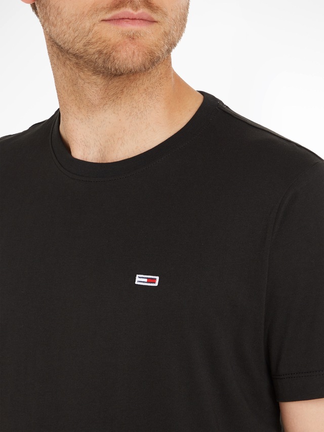 Tommy Jeans T-Shirt »TJM CLASSIC JERSEY CREW NECK« mit Logostickerei