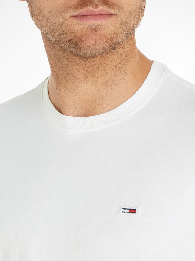 Tommy Jeans T-Shirt »TJM CLASSIC JERSEY CREW NECK« mit Logostickerei