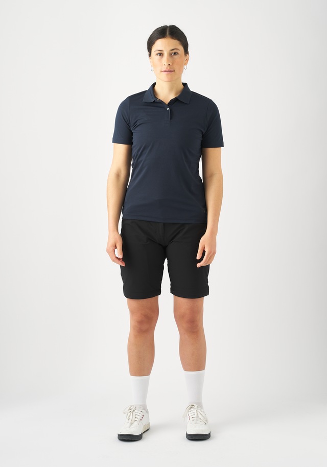 Gonso Radtrikot »Essential Poloshirt W« Damen Radshirt, Polo-Shirt mit Spitzkragen, mit Rückentasche