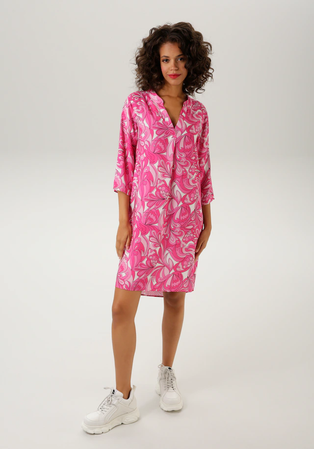 Aniston CASUAL Sommerkleid mit farbharmonischem, graphischem Druck