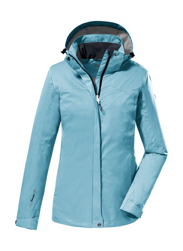 Killtec Funktionsjacke »KOS 133 WMN JCKT« Wasser- und winddichte Damenjacke mit abnehmbarer Kapuze