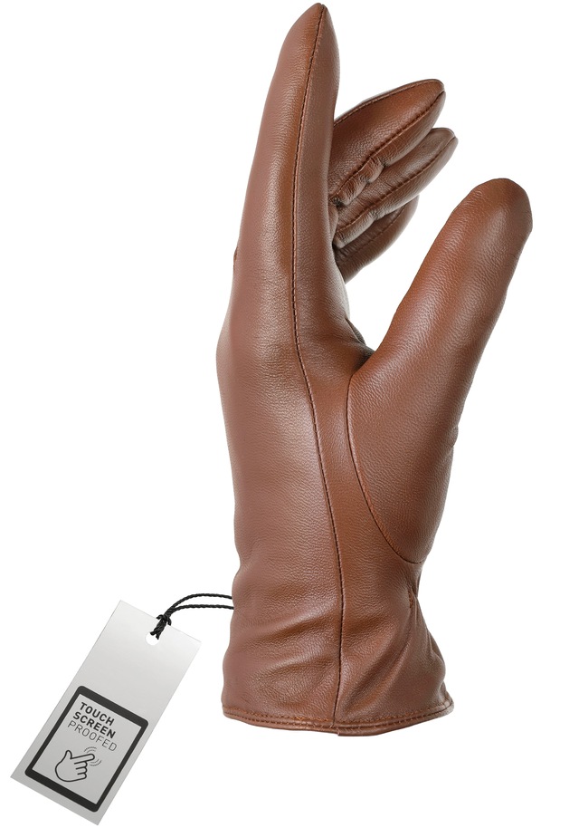 PEARLWOOD Lederhandschuhe »Meg« dekorativer Rockstud - elastischer Bund - Seitenschlitz
