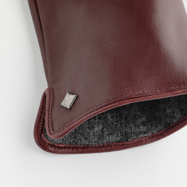 PEARLWOOD Lederhandschuhe »Meg« dekorativer Rockstud - elastischer Bund - Seitenschlitz