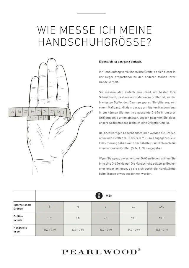PEARLWOOD Lederhandschuhe »Freddie« Atmungsaktiv, Wärmeregulierend, Wind - und Wasserabweisend