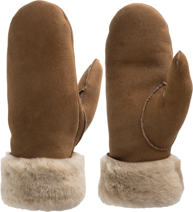 PEARLWOOD Lederhandschuhe »FIONA« Velourleder, Fausthandschuh, warm gefüttert