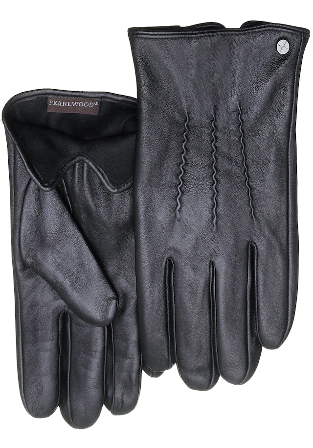 PEARLWOOD Lederhandschuhe »Gates« , weiches Innenfutter aus Fleece