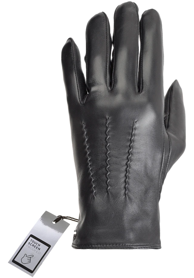 PEARLWOOD Lederhandschuhe »Gates« , weiches Innenfutter aus Fleece