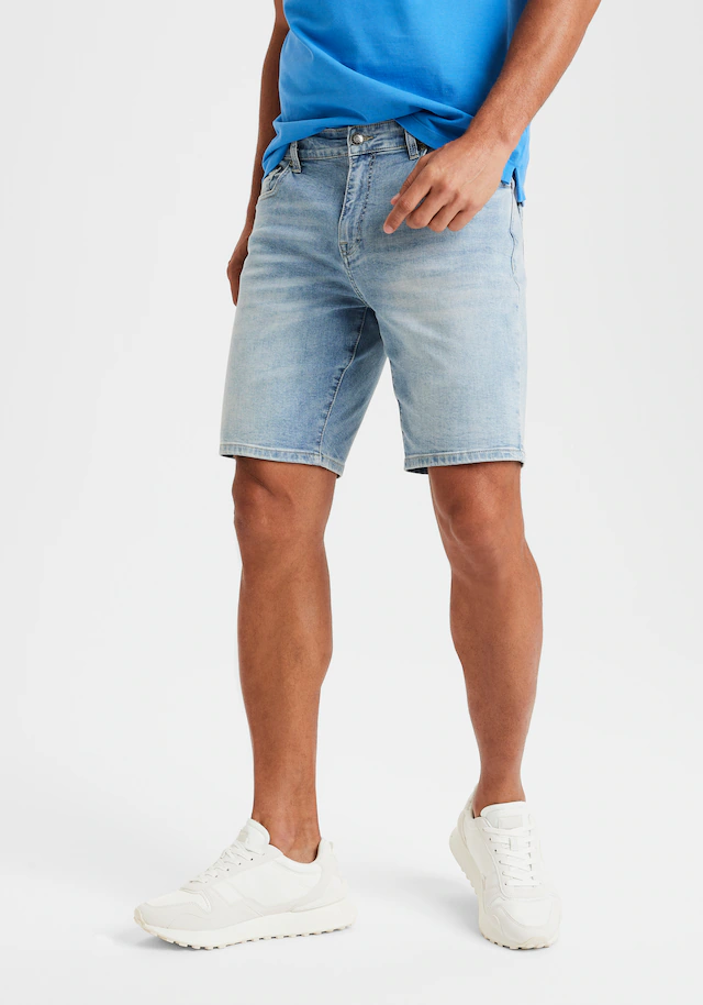 Buffalo Jeansshorts »5-Pocket Shorts« mit normaler Bundhöhe, kurze Hose aus elastischer Denim-Qualität