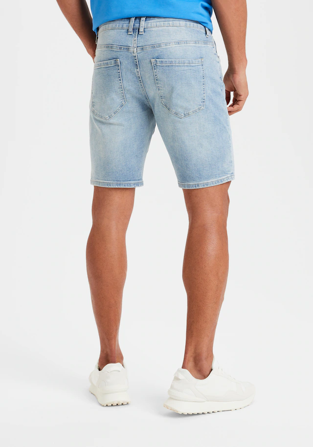 Buffalo Jeansshorts »5-Pocket Shorts« mit normaler Bundhöhe, kurze Hose aus elastischer Denim-Qualität