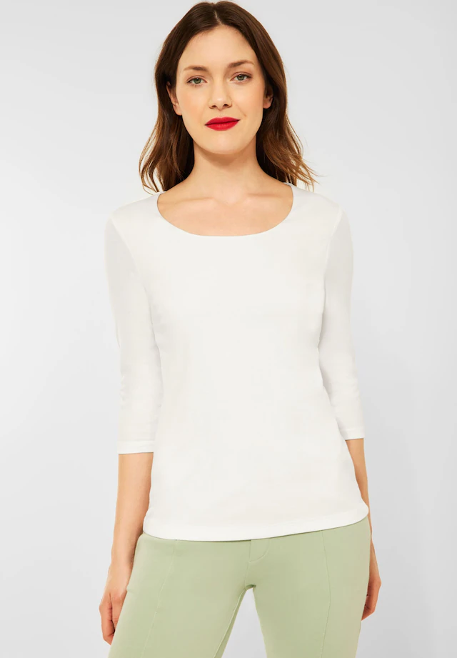 STREET ONE 3/4-Arm-Shirt mit Rundhalsausschnitt