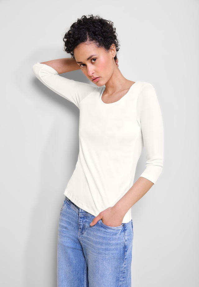 STREET ONE 3/4-Arm-Shirt mit Rundhalsausschnitt