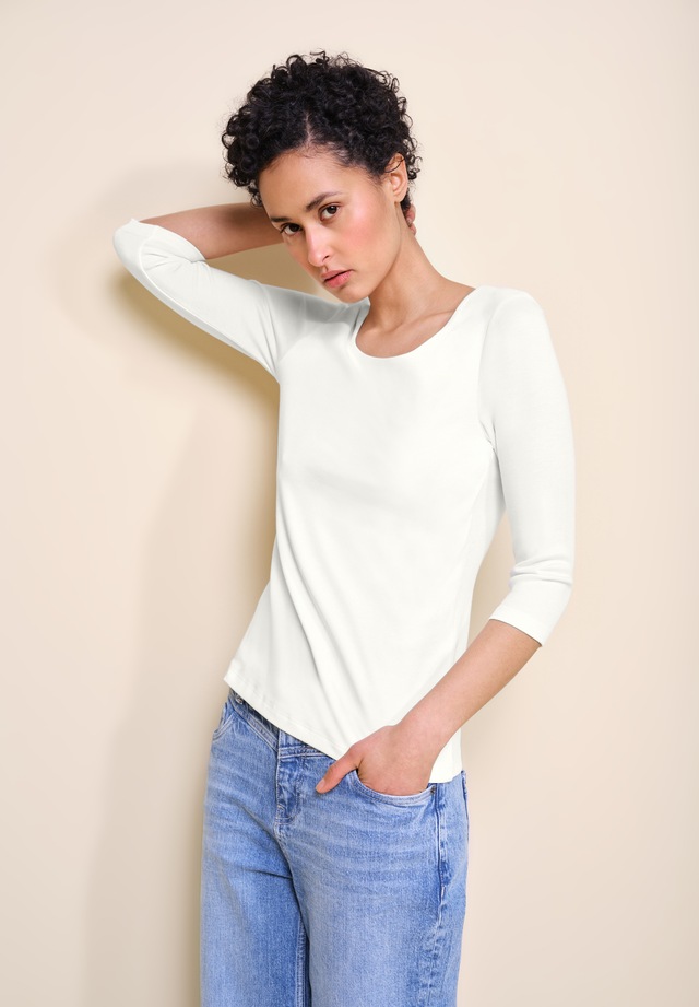 STREET ONE 3/4-Arm-Shirt mit Rundhalsausschnitt