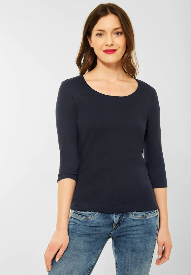 STREET ONE 3/4-Arm-Shirt mit Rundhalsausschnitt