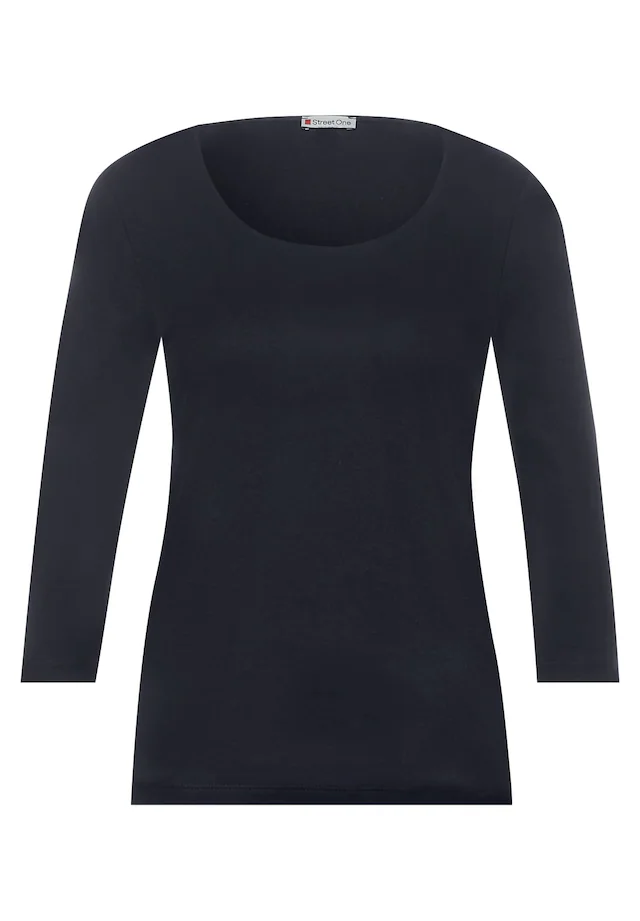 STREET ONE 3/4-Arm-Shirt mit Rundhalsausschnitt