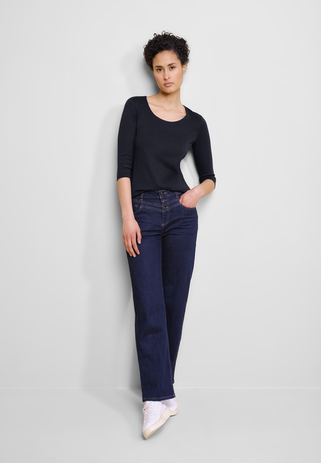 STREET ONE 3/4-Arm-Shirt mit Rundhalsausschnitt