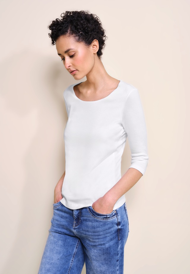 STREET ONE 3/4-Arm-Shirt mit Rundhalsausschnitt