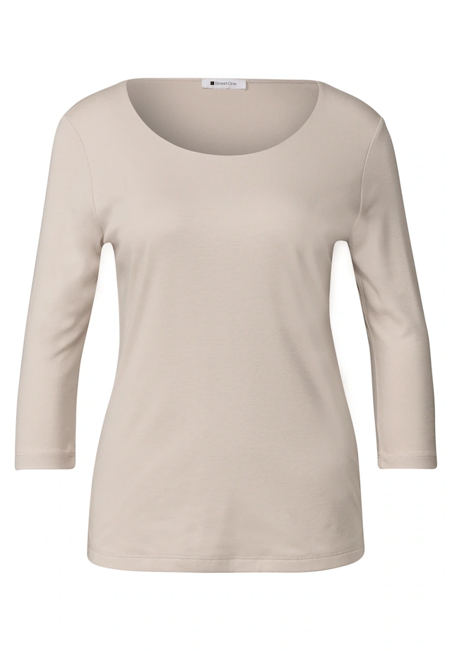 STREET ONE 3/4-Arm-Shirt mit Rundhalsausschnitt