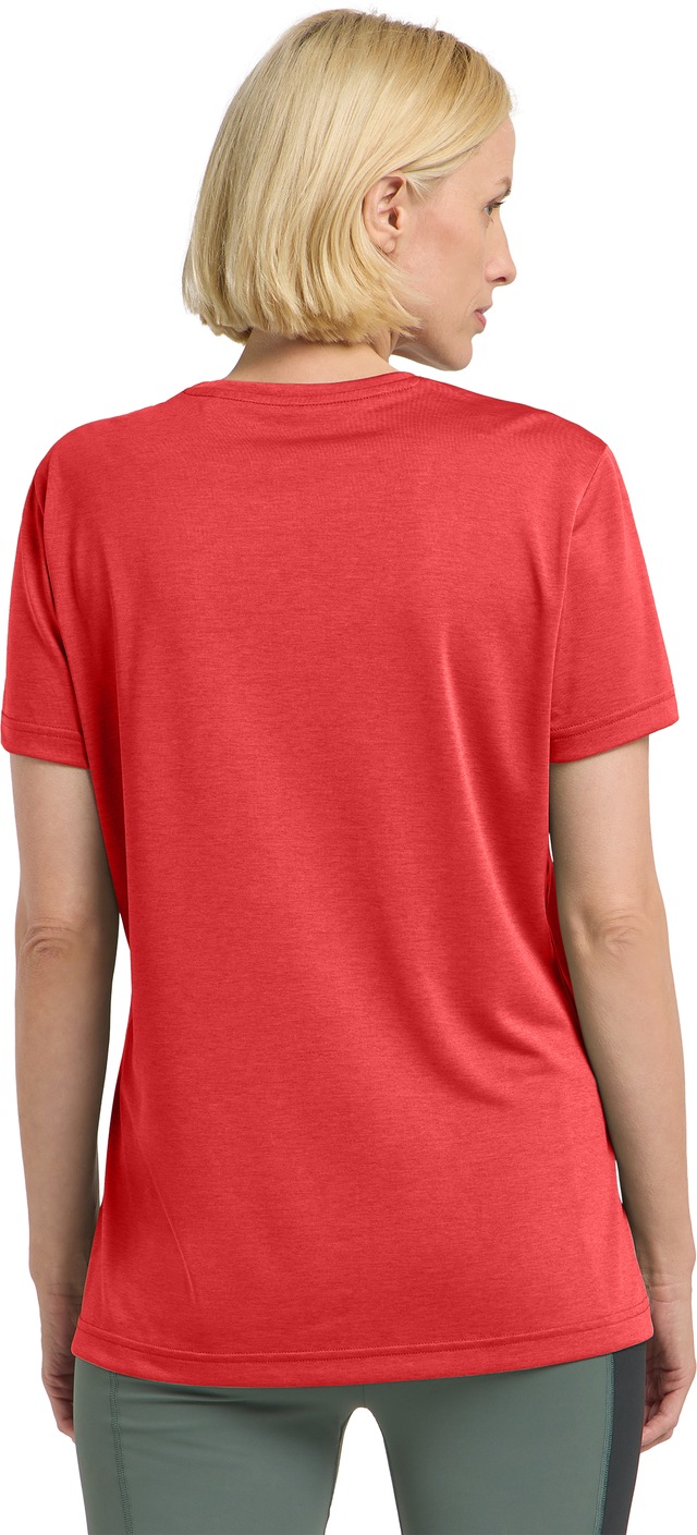 Jack Wolfskin T-Shirt »0« mit V-Ausschnitt, Kurzarm, aus Polyester, normale Passform