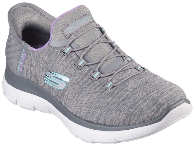 Skechers Slipper »SUMMITS DAZZLING HAZE« Slip Ins Sneaker, Freizeitschuh mit dezenten Kontrastdetails