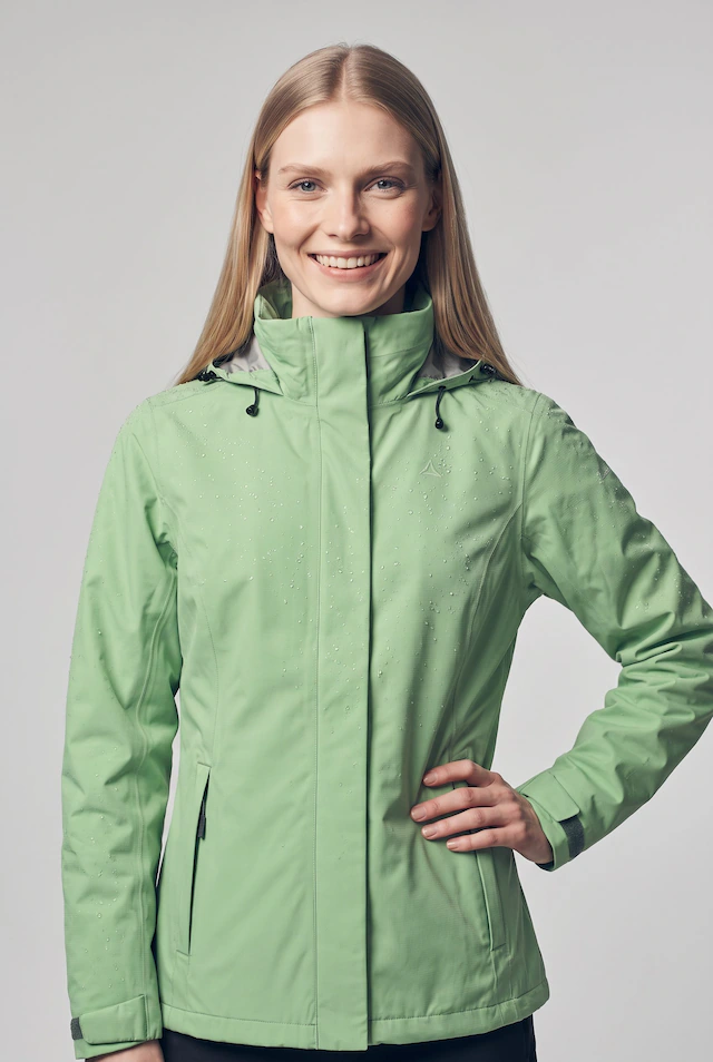 Schöffel Regenjacke »Jacket Gmund L« mit Kapuze sportlicher Stil, wasserdicht, winddicht, atmungsaktiv, Übergangsjacke