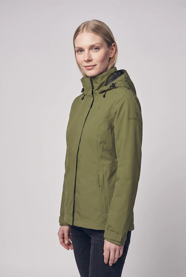 Schöffel Regenjacke »Jacket Gmund L« mit Kapuze sportlicher Stil, wasserdicht, winddicht, atmungsaktiv, Übergangsjacke