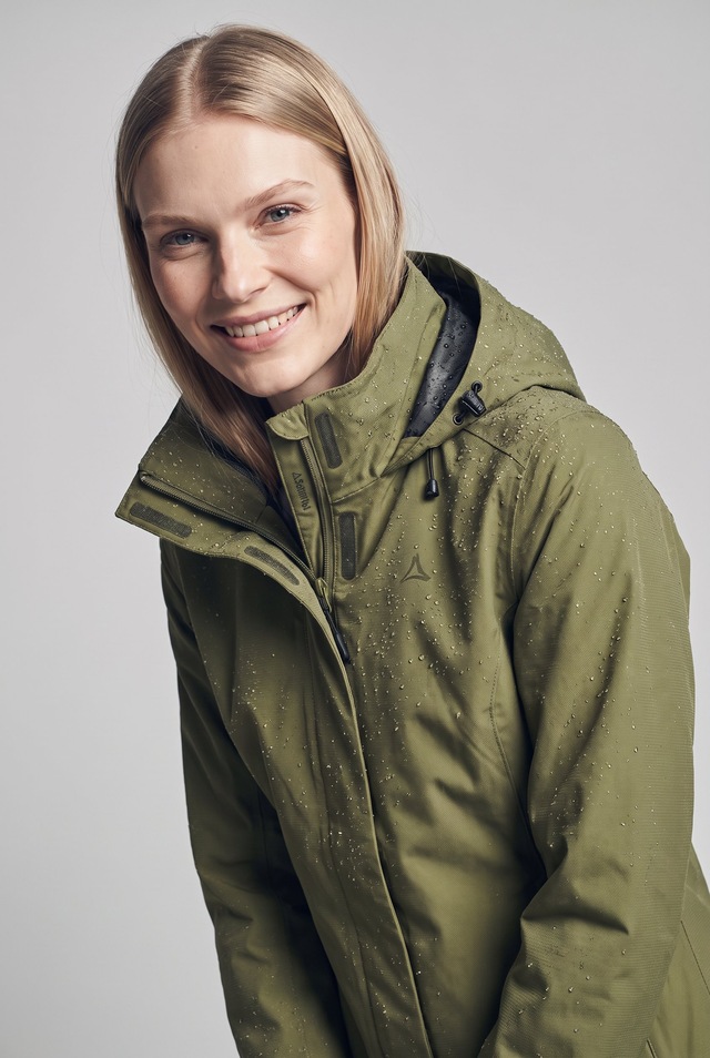 Schöffel Regenjacke »Jacket Gmund L« mit Kapuze sportlicher Stil, wasserdicht, winddicht, atmungsaktiv, Übergangsjacke