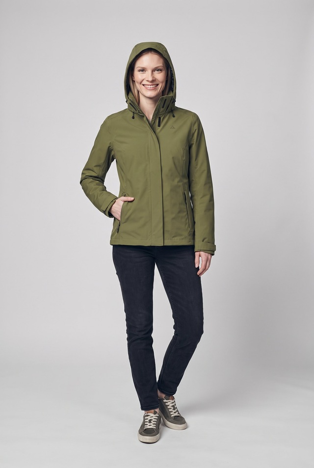 Schöffel Regenjacke »Jacket Gmund L« mit Kapuze sportlicher Stil, wasserdicht, winddicht, atmungsaktiv, Übergangsjacke