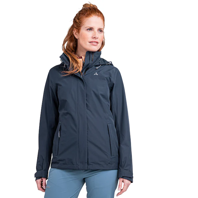 Schöffel Regenjacke »Jacket Gmund L« mit Kapuze sportlicher Stil, wasserdicht, winddicht, atmungsaktiv, Übergangsjacke