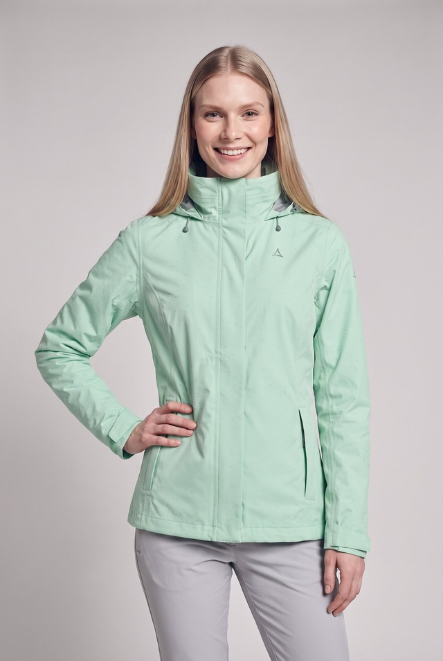 Schöffel Regenjacke »Jacket Gmund L« mit Kapuze sportlicher Stil, wasserdicht, winddicht, atmungsaktiv, Übergangsjacke