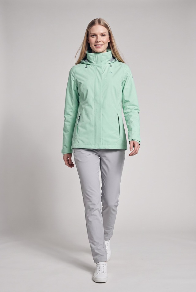 Schöffel Regenjacke »Jacket Gmund L« mit Kapuze sportlicher Stil, wasserdicht, winddicht, atmungsaktiv, Übergangsjacke
