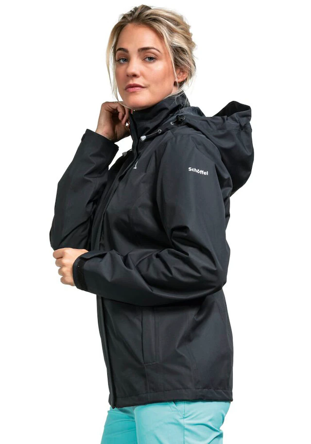 Schöffel Regenjacke »Jacket Gmund L« mit Kapuze sportlicher Stil, wasserdicht, winddicht, atmungsaktiv, Übergangsjacke