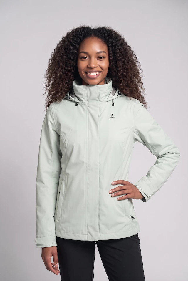 Schöffel Regenjacke »Jacket Gmund L« mit Kapuze sportlicher Stil, wasserdicht, winddicht, atmungsaktiv, Übergangsjacke