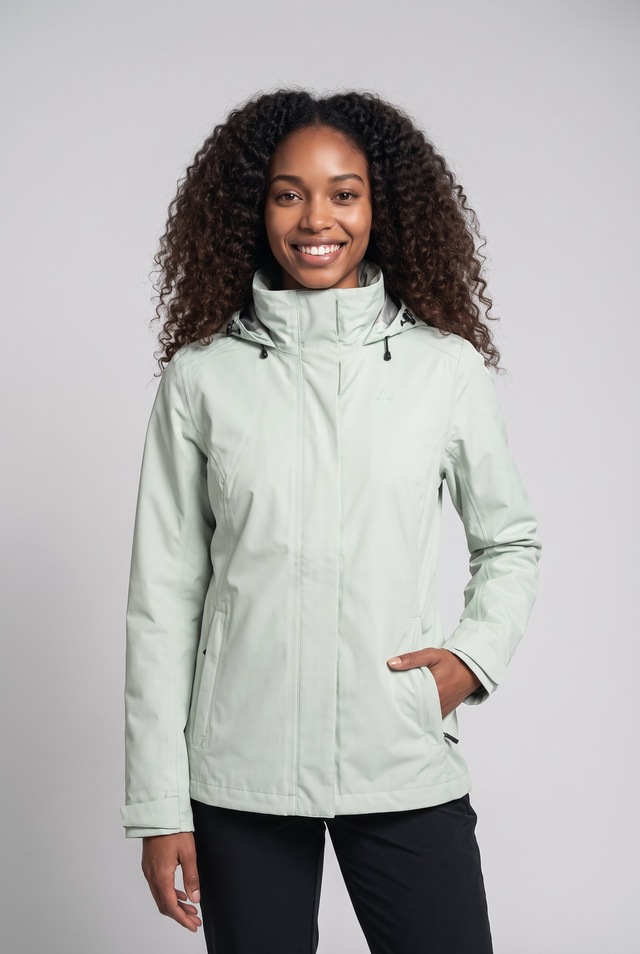 Schöffel Regenjacke »Jacket Gmund L« mit Kapuze sportlicher Stil, wasserdicht, winddicht, atmungsaktiv, Übergangsjacke